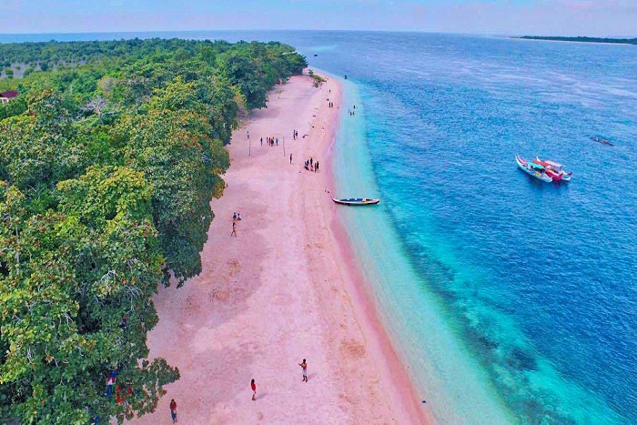 Cantiknya Pink Beach, Pantai Berpasir Merah Muda di Lombok yang Kini Sedang Hits